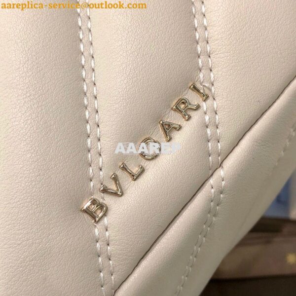 Replica Bvlgari Serpenti Serpenti Cabochon Backpack 288735 White 9