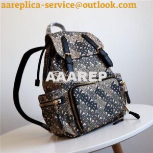 Replica Burberry The Medium Rucksack in Monogram Print Nylon khaki gre 2