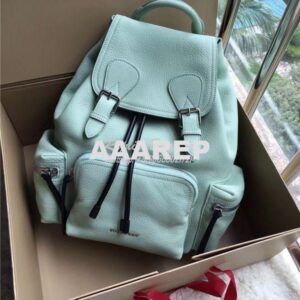 Replica Burberry The Medium Rucksack in spearmint Deerskin with Resin 2