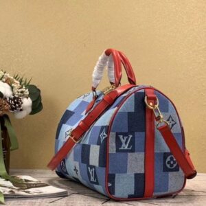 Replica Louis Vuitton Speedy Bandouliere 30 Monogram Denim M45041 BLV481 2