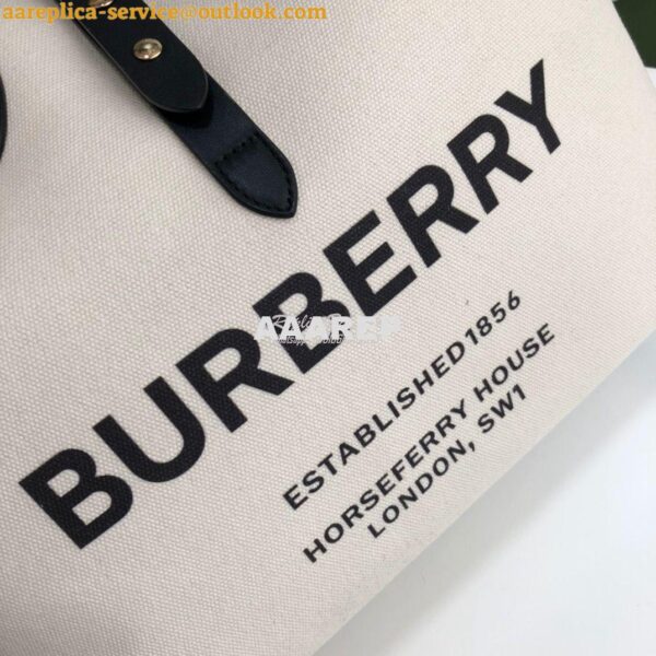 Replica Burberry The Medium Soft Cotton Canvas Belt Bag 80313181 Black 7