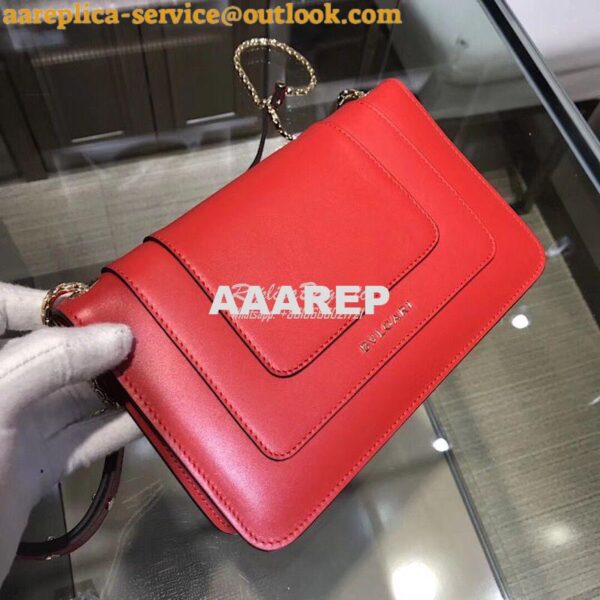 Replica Bvlgari Serpenti Forever Flap Cover Bag 280177 Red 11