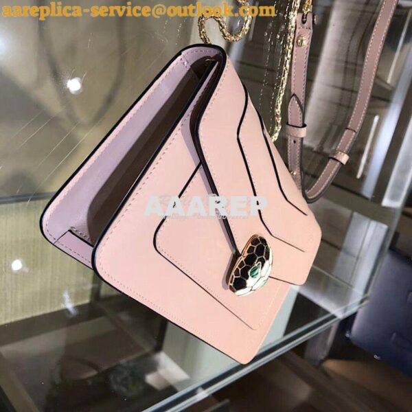 Replica Bvlgari Serpenti Forever Flap Cover Bag 280177 Rose Poudre 7