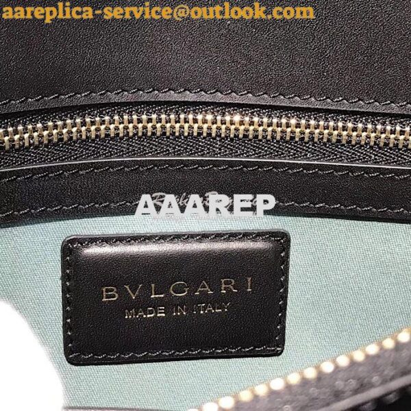 Replica Bvlgari Serpenti Forever Flap Cover Bag 284954 Black 12