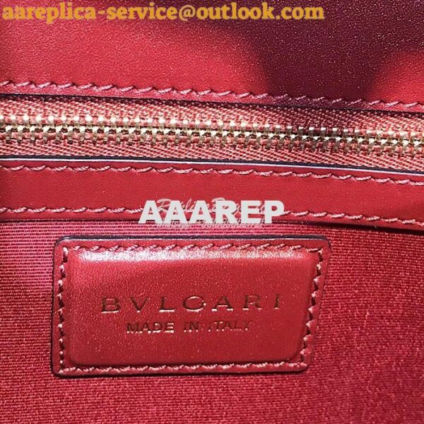 Replica Bvlgari Serpenti Forever Flap Cover Bag 284954 Claret Red 12