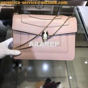 Replica Bvlgari Serpenti Forever Flap Cover Bag 284954 Rose Poudre