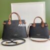 Replica Burberry The Small Banner in Leather and House Check Blue 2