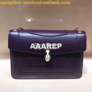 Replica Bvlgari Serpenti Forever Flap Cover Bag 284954 Wisteria Jade 2