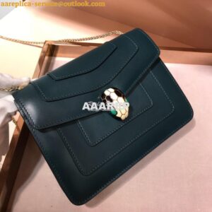 Replica Bvlgari Serpenti Forever Flap Cover Bag 34559 Forest Emerald 2