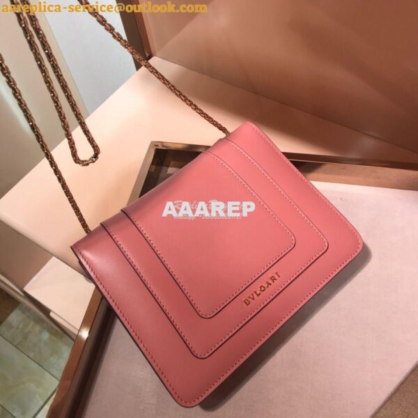 Replica Bvlgari Serpenti Forever Flap Cover Bag 34559 Pink 7