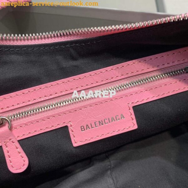 Replica Balenciaga 67130723 Women's Le Cagole Small Shoulder Bag Arena lambskin In Pink 9