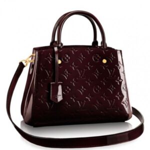 Replica Louis Vuitton Montaigne BB Bag Monogram Vernis M50403 BLV607