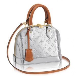 Replica Louis Vuitton Silver Alma BB Monogram Vernis M90484 BLV613