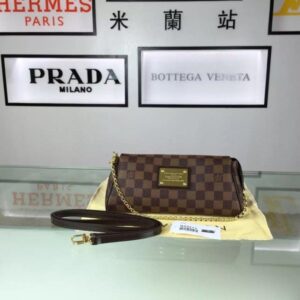 Replica Louis Vuitton Eva Clutch Damier Ebene N55213 BLV125 2