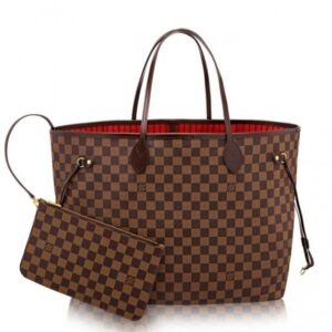 Replica Louis Vuitton Neverfull GM Bag Damier Ebene N41357 BLV114