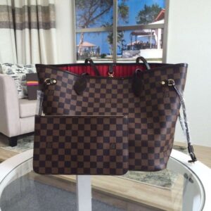 Replica Louis Vuitton Neverfull MM Bag Damier Ebene N41358 BLV113 2