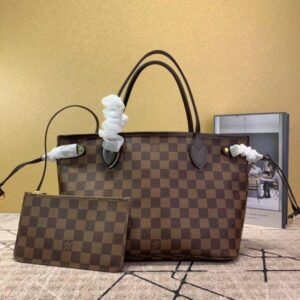 Replica Louis Vuitton Neverfull PM Bag Damier Ebene N41359 BLV098 2