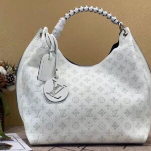 Replica Louis Vuitton Carmel Hobo Bag Mahina Leather M56203 BLV235 2