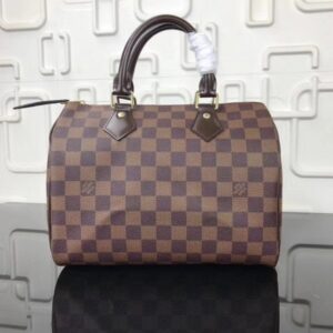 Replica Louis Vuitton Speedy 25 Bag Damier Ebene N41365 BLV107 2