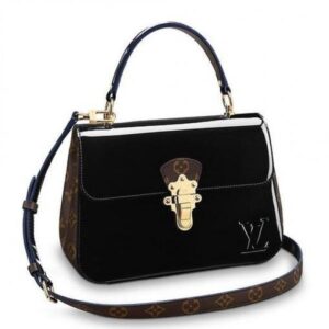 Replica Louis Vuitton Noir Cherrywood Bag Patent Leather M53353 BLV662