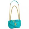 Replica Louis Vuitton Turquoise New Wave Chain Bag MM M51946 BLV648