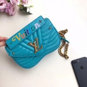 Replica Louis Vuitton Turquoise New Wave Chain Bag PM M51936 BLV643 2