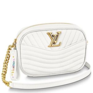 Replica Louis Vuitton White New Wave Camera Bag M53863 BLV650