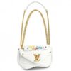 Replica Louis Vuitton White New Wave Chain Tote M51978 BLV649 2