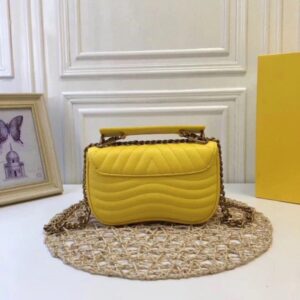 Replica Louis Vuitton Yellow New Wave Chain Bag PM M52565 BLV658 2