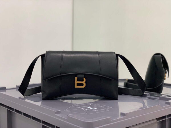 Replica Balenciaga 671355 Women's Downtown XS Shoulder Bag Black 3