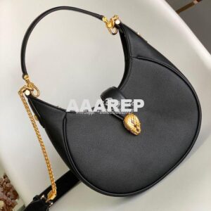 Replica Bvlgari Serpenti Ellipse Shoulder Bag 291636 Black 2