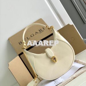 Replica Bvlgari Serpenti Ellipse Shoulder Bag 291636 Ivory