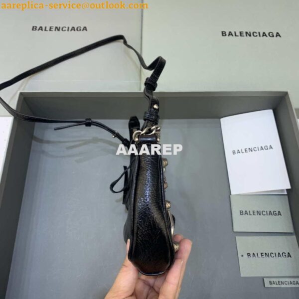 Replica Balenciaga 6940271VG9 Le Cagole Mini Multipouch in black Arena lambskin 5