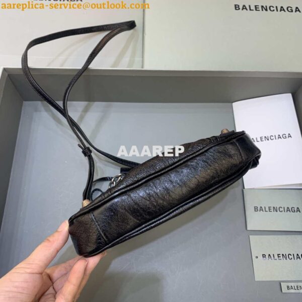 Replica Balenciaga 6940271VG9 Le Cagole Mini Multipouch in black Arena lambskin 6