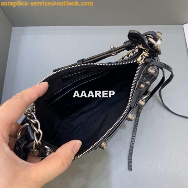 Replica Balenciaga 6940271VG9 Le Cagole Mini Multipouch in black Arena lambskin 8