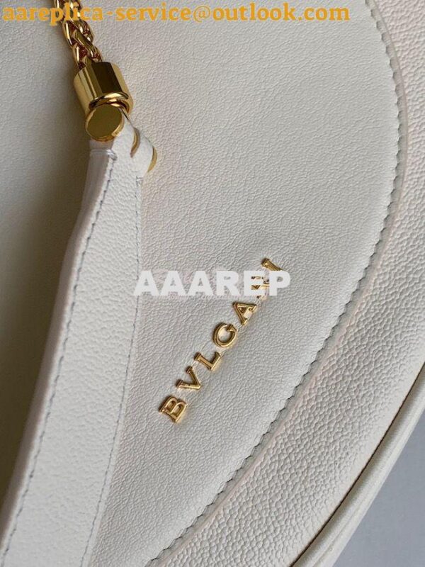 Replica Bvlgari Serpenti Ellipse Shoulder Bag 291636 Ivory 9