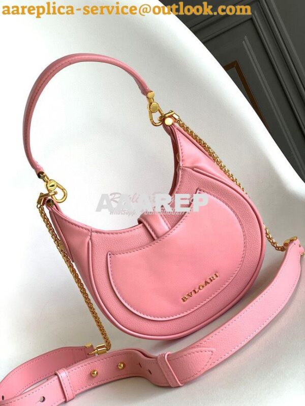 Replica Bvlgari Serpenti Ellipse Shoulder Bag 291636 Quartz Pink 5