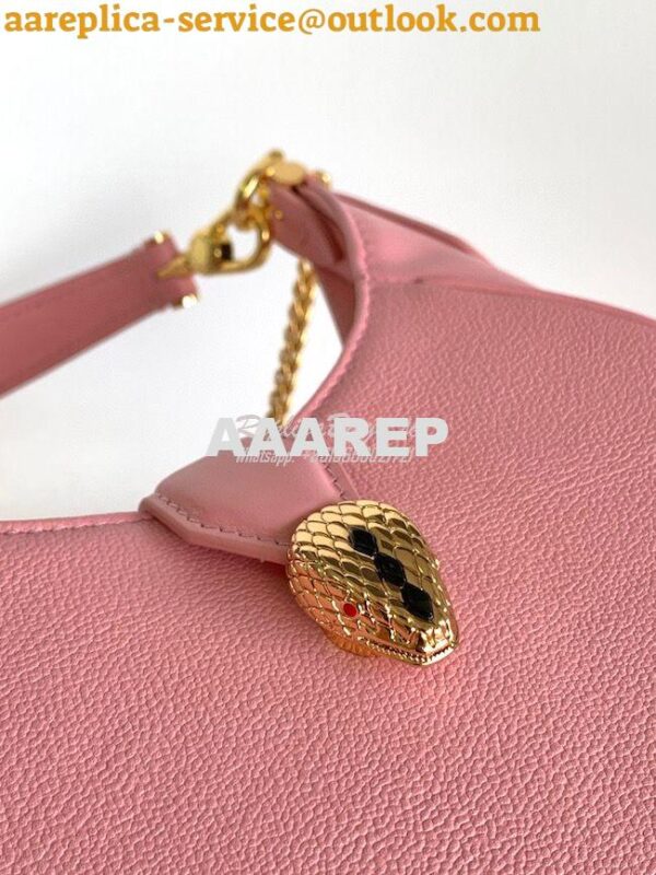 Replica Bvlgari Serpenti Ellipse Shoulder Bag 291636 Quartz Pink 7