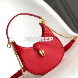 Replica Bvlgari Serpenti Ellipse Shoulder Bag 291636 Red 2