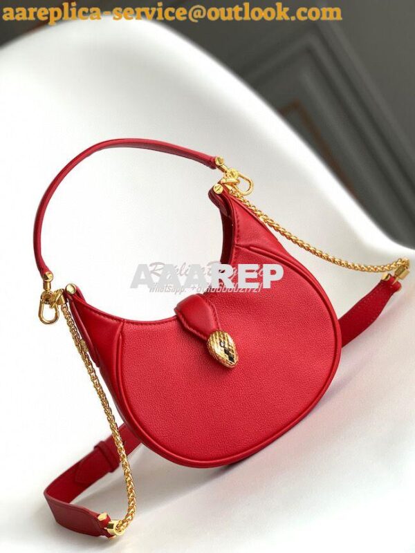 Replica Bvlgari Serpenti Ellipse Shoulder Bag 291636 Red 4