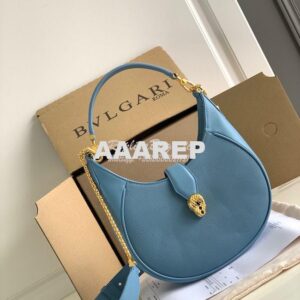 Replica Bvlgari Serpenti Ellipse Shoulder Bag 291636 sapphire blue