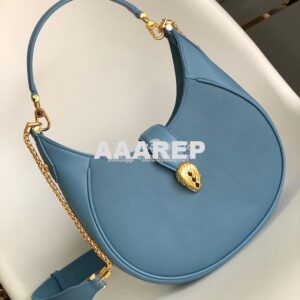 Replica Bvlgari Serpenti Ellipse Shoulder Bag 291636 sapphire blue 2