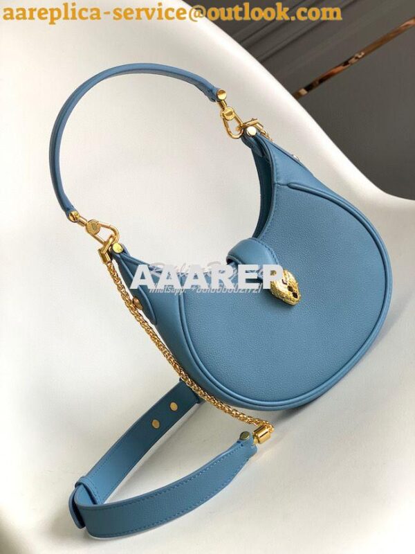 Replica Bvlgari Serpenti Ellipse Shoulder Bag 291636 sapphire blue 14