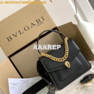 Replica Bvlgari Serpenti Forever Small Maxi Chain Top-handle Bag In B