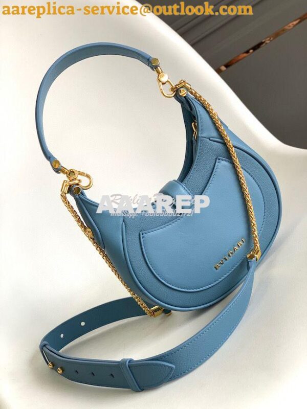 Replica Bvlgari Serpenti Ellipse Shoulder Bag 291636 sapphire blue 16