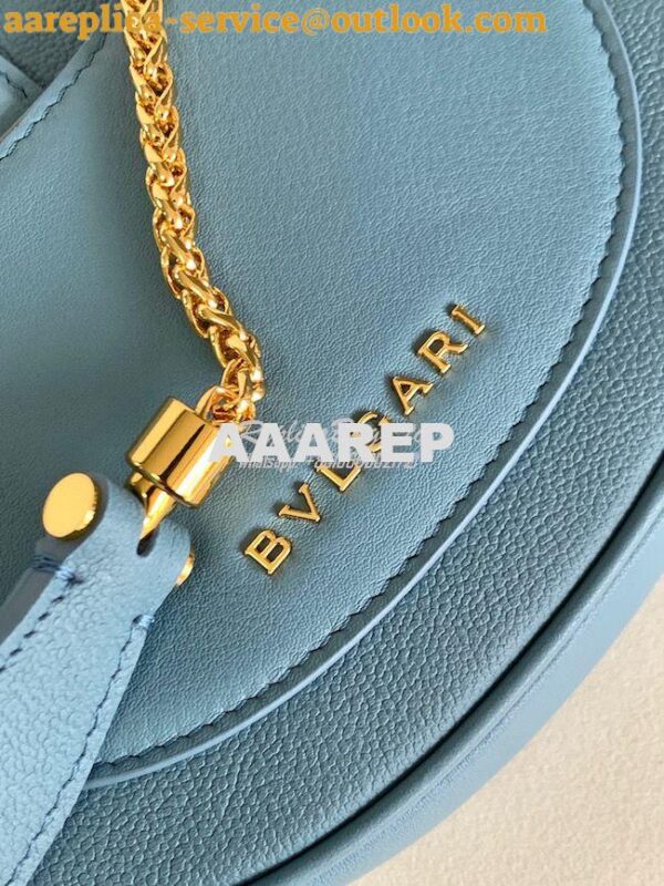 Replica Bvlgari Serpenti Ellipse Shoulder Bag 291636 sapphire blue 19