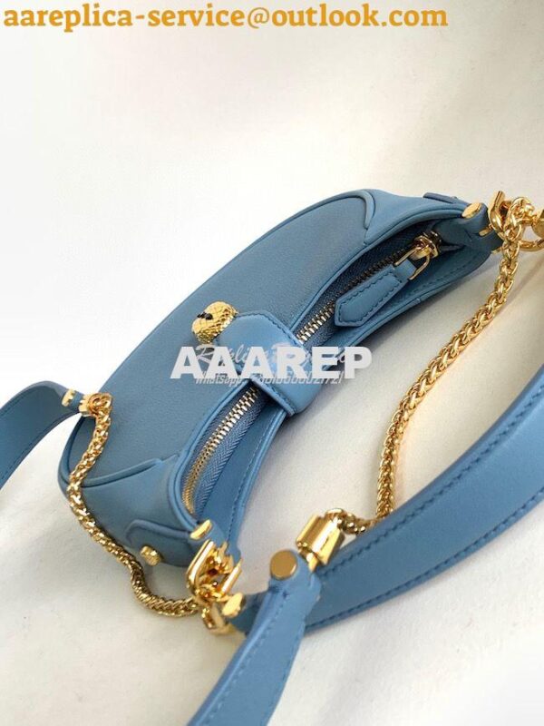 Replica Bvlgari Serpenti Ellipse Shoulder Bag 291636 sapphire blue 20