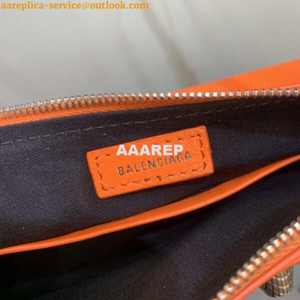 Replica Balenciaga 6940271VG9 Le Cagole Mini Multipouch in Orange Arena lambskin 7