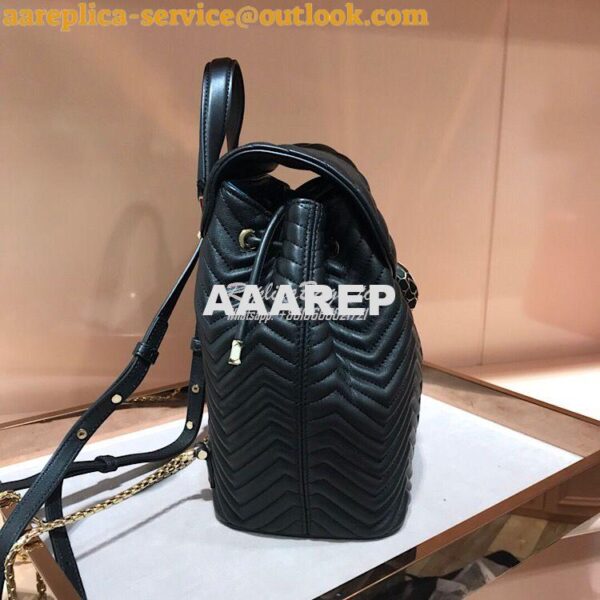 Replica Bvlgari Serpenti Forever Backpack 286538 Black 7