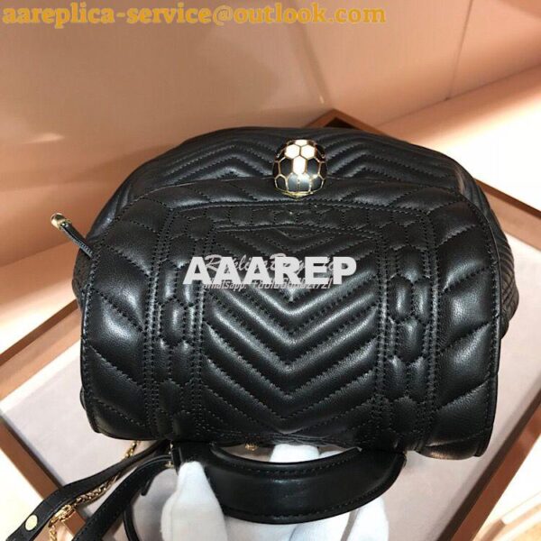 Replica Bvlgari Serpenti Forever Backpack 286538 Black 8